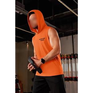 Best Selling Premium <b>Sleeveless</b> <b>Men's</b> <b>Hoodies</b> Custom Logo Workout Gym Fitness Training Tank Tops Hot Wholesale Latest Design - Product Image 2
