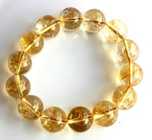 ลูกปัดสีเหลืองซิทรีนธรรมชาติที่ผ่านการอบด้วยความร้อนเส้นลูกปัดสำหรับทำเครื่องประดับสร้อยคออัญมณีแบบ DIY - Product Image 3