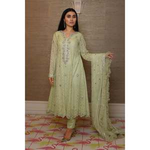 Camisa Larga Bordada con Chikankari - Product Image 3