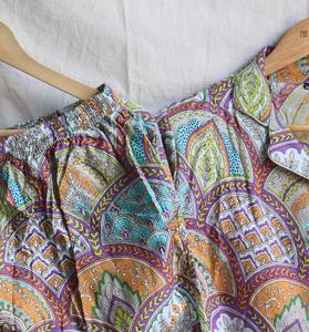 Pijamas de algodón de Patrimonio Cultural Bloque de mano Impreso a la perfección Pijamas de algodón de lujo con estampado de bloque de mano: Eleva su ropa de dormir - Product Image 4