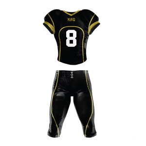 Uniforme de Fútbol Americano de Diseño Personalizado, Tela de Poliéster Transpirable de Alta Calidad, Tecnología Avanzada de Control de Humedad, para Adultos - Product Image 1
