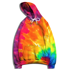 Tie Dye Hoodie Unisex Custom 100% Cotton Terry Hip Hop Hoodie Tie Dye Hoodie Hombres - Product Image 2