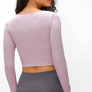 Tops courts col rond en coton respirant personnalisés pour femmes T-shirts d'été sportifs avec logo - Product Image 6