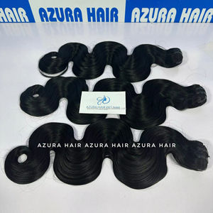 Extensión de cabello humano vietnamita teñido negro Natural 100%, trama de piel ondulada de cuerpo completo, ¡superventa! Sin enredos, sin desprendimiento - Product Image 2