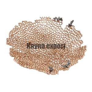 Peigne à miel bol à fruits en métal Artisanat en métal coulée bol à peigne à miel - Product Image 1