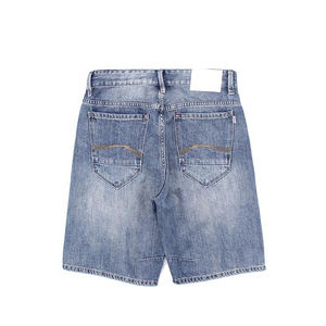 Men's Vintage Washed Denim Shorts Breathable Eco-Friendly High Quality High Street Style Mid Waist Knitted Casual Straight - Product Image 4