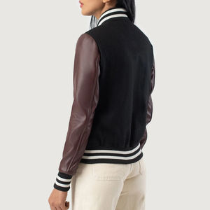 Chaquetas Varsity para Mujer, Ropa de Invierno para Exteriores, Venta en Línea, Mejores Fabricantes de Ropa, Chaqueta Universitaria de Corte Regular para Mujer - Product Image 2