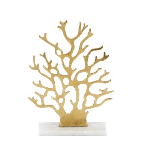 Escultura Decorativa de Metal Hecha a Mano, Diseño de Árbol Moderno, Chapada en Oro, Escultura Decorativa de Interior para Decoración del Hogar - Product Image 4