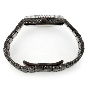 Montre Moissanite Tendance Effet Givré Diamant Incolore pour Hommes – Qualité Supérieure Prix de Gros - Product Image 6