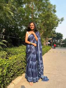 Sari de Algodón Kota Doria para Novia, Diseño de Alta Costura, Trabajo Pesado con Zari, Estilo Tradicional, Listo para Enviar desde el Fabricante en India - Product Image 3