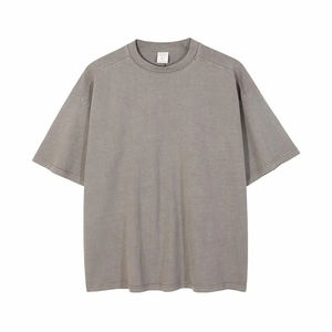 Camiseta Personalizada con Lavado Ácido, 100% Algodón, Estilo Vintage, Lavado Ácido Mineral, Cuello Redondo, Corte Holgado - Product Image 3