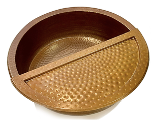 Cuenco de Pedicura de Cobre Duradero con Reposapiés, Martillado a Mano, Producto de Belleza y Cuidado Personal, Portátil, para Uso en Spa y Salón - Product Image 5