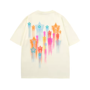 T-shirts en coton imprimés personnalisés, style décontracté d'été, coupe ample, manches courtes, pour hommes et femmes, vente en gros, t-shirts imprimés tendance - Product Image 2