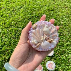 Small Seashell Hand Compact <b>Mirror</b> DIY Many customize designs From Blue Lotus/Ms Hani - Product Image 4