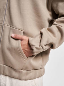 Sudadera con capucha y cremallera completa para hombre, sudadera informal de manga larga con bolsillos delanteros, ropa informal de ajuste relajado, cómoda - Product Image 5