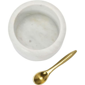 Pure Marble Kitchenware Sugar Bowl <b>Set</b> Round Shape Finest Quality Customized Size Salt <b>and</b> Pepper Bowl <b>Set</b> for Sale - Product Image 3