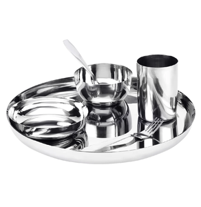 Juego de cena de acero inoxidable de 6 piezas, superventas, juego familiar de acero inoxidable, juego de cena artesanal moderno, venta superior - Product Image 4