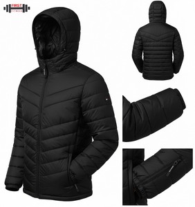 Blouson d'hiver pour homme 2025, en toile, col montant, respirant, antibactérien, écologique, grande taille - Product Image 4