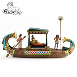 DISEÑO VERONESE - FIGURINA DE THOTH EGIPCIO DE 41 CM - POLIRESINA Y BRONCE FUNDIDO EN FRÍO, PINTADA A MANO, ARTÍCULO DE LUJO PARA DECORACIÓN DEL HOGAR Y COLECCIÓN - Product Image 4