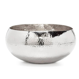 Centres de table Plateau de service en aluminium et métal de haute qualité avec poignée en bois de cerf Bol de service avec poignée en bois de cerf en aluminium - Product Image 2