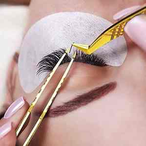 Pince à épiler pour extensions de cils couleur dorée Coted Fish Design 4 Pcs Set Pointed Fiber Tip Greffed Eyelash Tweezer for Lash Extensions - Product Image 5