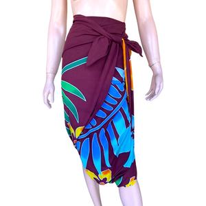 100% rayonne une pièce plage Sarong peint à la main ornements larges sélections de couleurs en gros impression conception vêtements de sport Bikini maillot de bain - Product Image 5