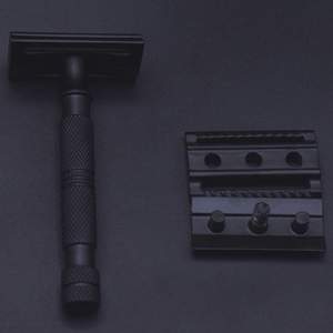 Rasoirs de rasage de gorge en acier inoxydable à revêtement noir mat de haute qualité Rasoirs de sécurité du fabricant direct pour les barbiers - Product Image 6