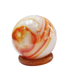 Meilleure qualité en gros boule de cristal Fengshui pierre agate rouge sphère de cornaline polonaise à vendre - Product Image 2
