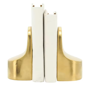 Soporte de mano de lujo con diseño abundante, extremos de Libros Dorados, soporte artístico decorativo Ideal para estanterías, escritorio de oficina y decoración del hogar - Product Image 4