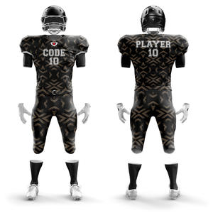 Offre spéciale, logo personnalisé, ensemble de maillots de football américain pour garçons, uniformes manches courtes respirants taille plus, vente en ligne - Product Image 1