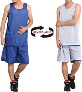 Uniforme de baloncesto personalizado para hombres y mujeres, conjunto de poliéster Reversible, camisetas de equipo para adultos transpirables que absorben la humedad - Product Image 2