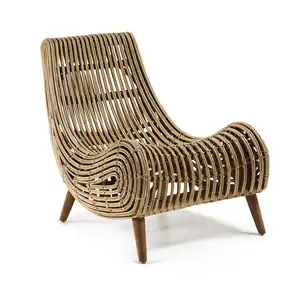 सस्ते प्राकृतिक रतन कुर्सी भोजन लोकप्रिय नॉर्डिक शैली पानी रतन लकड़ी Armrest के साथ रतन सीट कुर्सी भोजन Akina