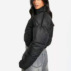 แจ็คเก็ตมีซิประบายอากาศได้ดีสำหรับผู้หญิงแจ็คเก็ตผ้าฝ้ายบุนวมทรงหลวมให้ความอบอุ่น - Product Image 6