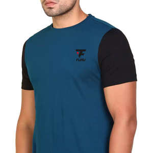 T-shirt technique à séchage rapide de haute qualité pour hommes, vêtements de sport décontractés en coton avec caractéristiques anti-rides et respirantes - Product Image 2