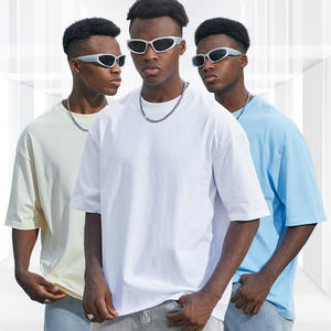 Camisetas Sencillas con Logotipo Personalizado al por Mayor para Hombre, Camisetas de Alta Calidad Lisas e Informales, Bordadas, de Manga Corta, Cuello Redondo, Tejido de Punto - Product Image 5