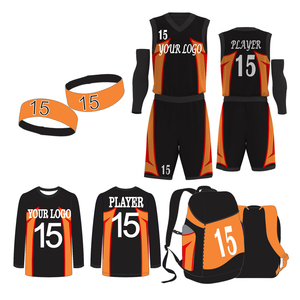 Kit de uniforme de baloncesto Reversible profesional personalizado de secado rápido transpirable de talla grande camiseta y pantalones cortos de baloncesto Unisex - Product Image 3