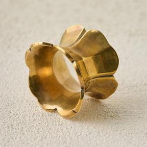 Round Brass Napkin Ring Metal Crafts Decorative Luxury Rings <b>Wedding</b> Decor Parties Table Accessories <b>Tissue</b> Ring Hot Sale - Product Image 3