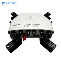 Kotak Sambungan Serat Optik PLC 10 Core SC/APC IP68 PC+ABS untuk Luar Ruangan FTTH