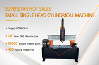 Routeur CNC rotatif de haute précision pour machine cylindrique à tête unique en bois métallique