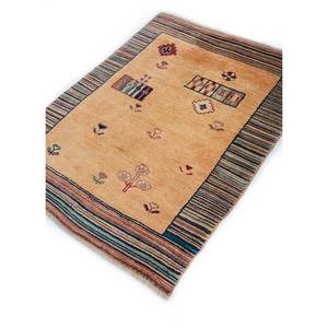 Alfombras de Lana Anudadas a Mano Nuray, Diseño Floral Beige y Marrón para Uso Doméstico-Pae-266 - Product Image 2