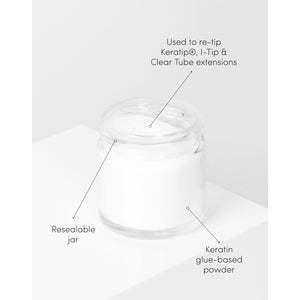 Connecteurs pour extensions capillaires en poudre de kératine - Colle adhésive à la kératine à forte tenue en sachet - Product Image 2