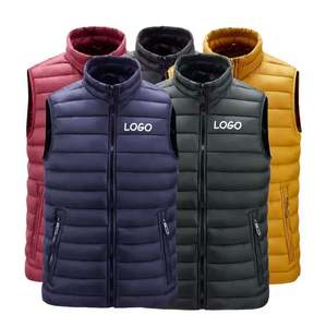 Gilets bouffants légers veste sans manches pour hommes gilet en duvet athlétique en gros de haute qualité garçons manteau chaud d'hiver - Product Image 2