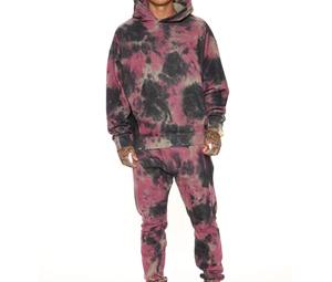 Último diseño Hombres Tie Dye Chándales Venta caliente Transpirable de alta calidad Totalmente personalizado hombres Tie Dye Chándal con tarifa barata - Product Image 1