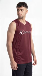 Maillot de basket-ball Premium Deep Berry Rose pour les équipes d'élite, les clubs d'entraînement, vêtements de sport en maille respirante - Product Image 3
