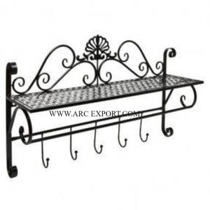 Set of 2 Silver and Gold Polished Metal <b>Wall</b> <b>Mounted</b> Decoration Hooks and <b>Hangers</b> Premium Quality Luxury New Style Hook <b>Hangers</b> - Product Image 2