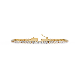 Fabulous 18K <b>Gold</b> Lab Grown Diamond Bracelet & <b>Bangle</b> - Product Image 2