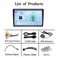 Radio Universal para Auto con Pantalla IPS de 9 Pulgadas, 4+4 Núcleos, Android, GPS, Amplificador, Carplay, Android Auto, Reproductor de DVD