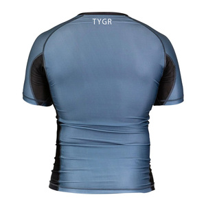 Short Sleeve Protective <b>Rash</b> <b>Guards</b> for Martial Arts Grappling <b>BJJ</b> Wrestling Preventing Skin Irritation High Quality Supply - Product Image 4