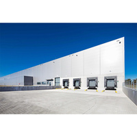Architecture modulaire moderne préfabriquée de structure métallique de construction d'immeuble de bureaux d'entrepôt préfabriqué