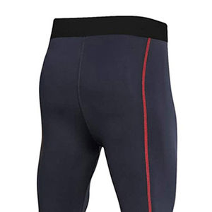 Men's Sports Leggings with Unique Design Elastic Waist Regular Fit <b>Compression</b> <b>Base</b> <b>Layer</b> for Fitness Workout Low Price - Product Image 5